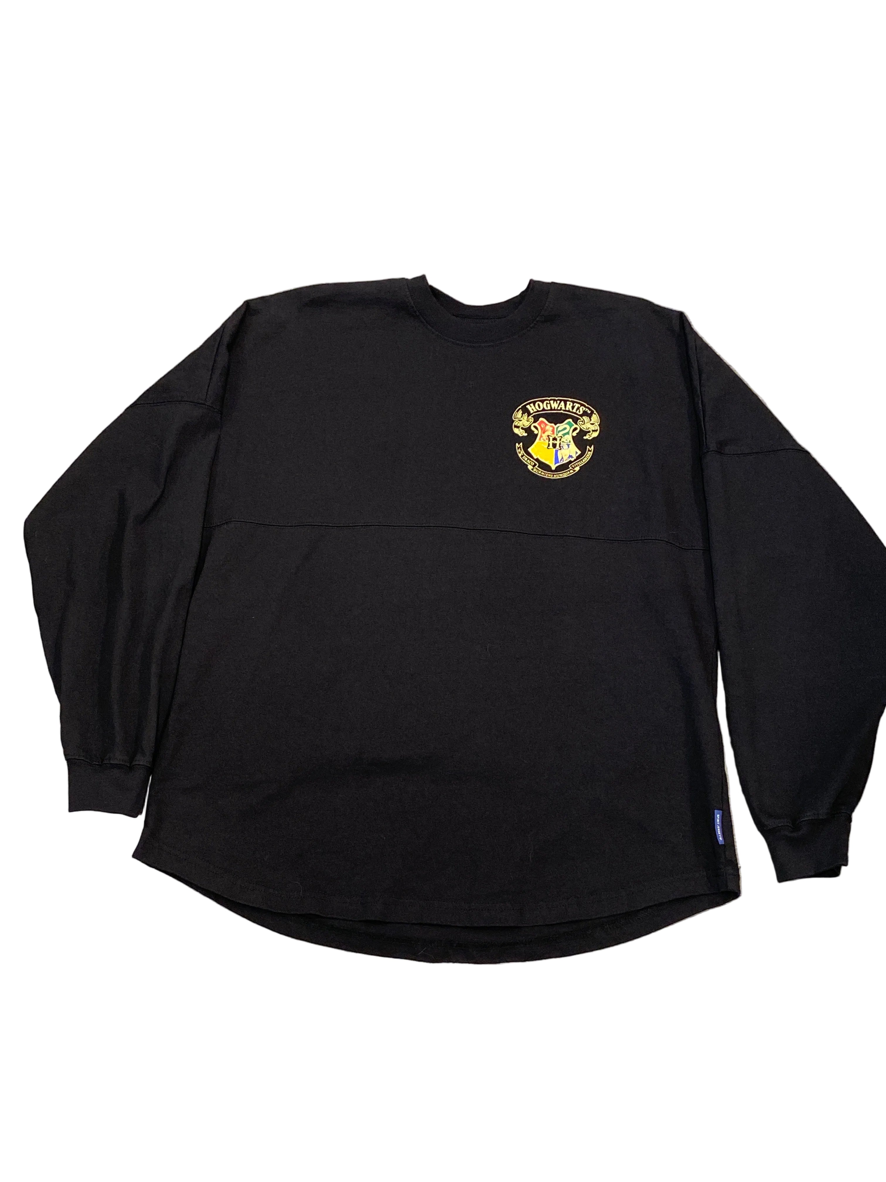 Hogwarts Spirit Jersey Black Long Sleeve Shirt