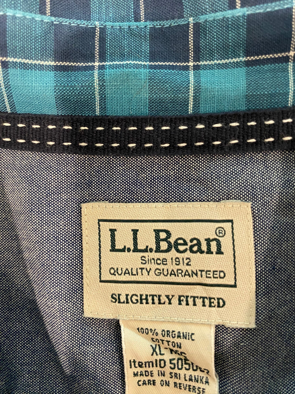 L.L.Bean Plaid Button Down Shirt